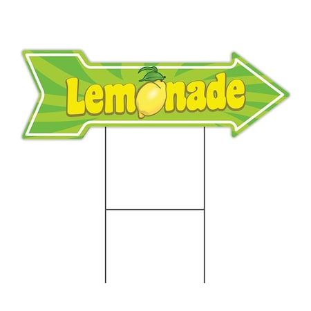 Lemonade Arrow Sign Funny Home Decor 18in Wide